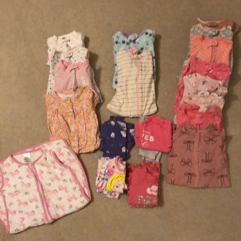 Baby girl Pajama bundle